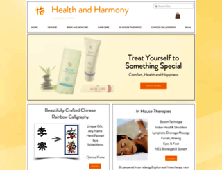 healthandharmony.co.uk screenshot