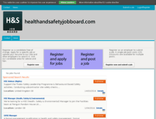healthandsafetyjobboard.com screenshot