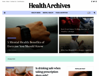 healtharchives.org screenshot