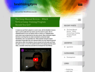 healthblog4you.wordpress.com screenshot