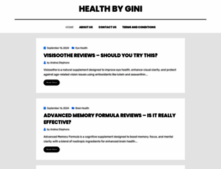 healthbygini.com screenshot