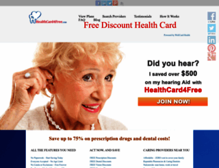 healthcard4free.com screenshot
