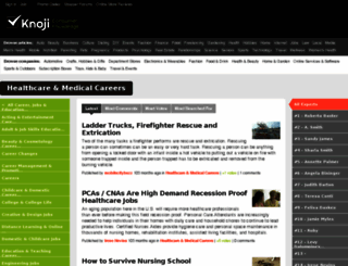 healthcare-medical-careers.knoji.com screenshot