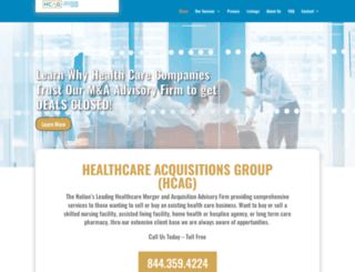 healthcareacquisitionsgroup.com screenshot