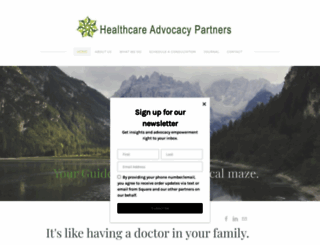 healthcareadvocacypartners.com screenshot