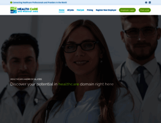 healthcareandmedicaljobs.com screenshot