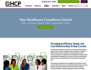 healthcarecompliancepros.com screenshot