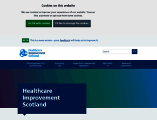 healthcareimprovementscotland.org screenshot