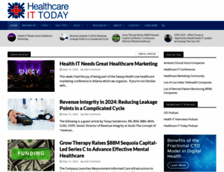healthcareittoday.com screenshot