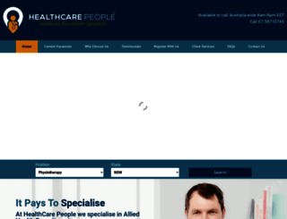 healthcarepeople.com.au screenshot