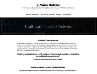 healthcarepioneers.com screenshot