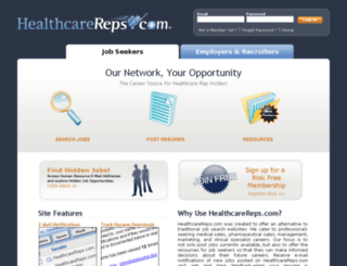 healthcarereps.com screenshot