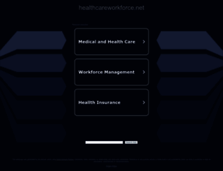 healthcareworkforce.net screenshot