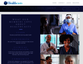 healthcasts.com screenshot
