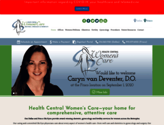 healthcentralobgyn.com screenshot