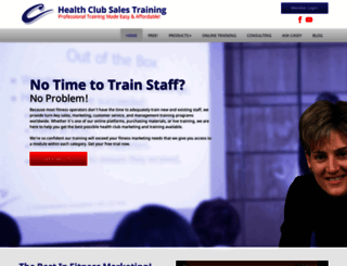 healthclubsalestraining.com screenshot