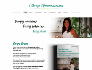 healthcoachcheryl.com screenshot