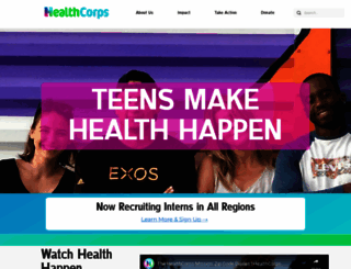 healthcorps.org screenshot