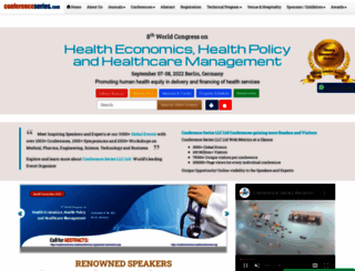 healtheconomics.healthconferences.org screenshot