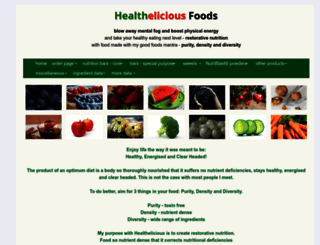 healthelicious.com.au screenshot