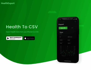 healthexport.app screenshot