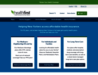 healthfirst.org screenshot