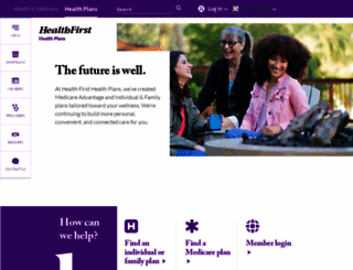 healthfirsthealthplans.org screenshot