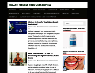 healthfitnessproductsreview.com screenshot