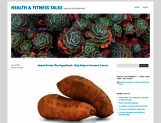 healthfitnesstalks.wordpress.com screenshot