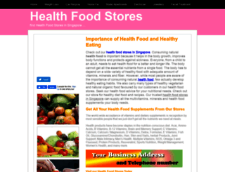healthfoodstores.insingaporelocal.com screenshot