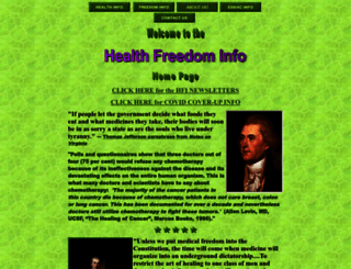 healthfreedom.info screenshot