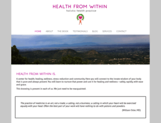 healthfromwithin.org screenshot