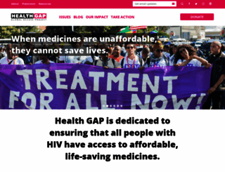healthgap.org screenshot