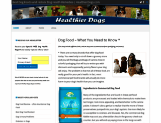 healthierdogs.com screenshot