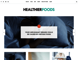 healthierfoods.com screenshot