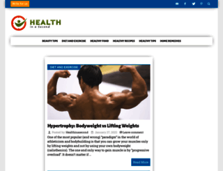 healthinasecond.com screenshot