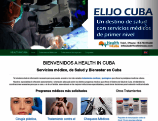 healthincuba.com screenshot