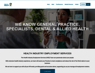 healthindustryes.com.au screenshot