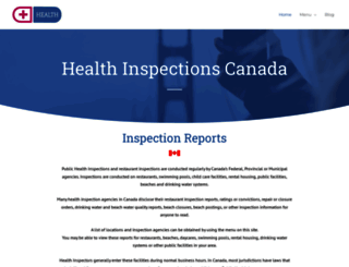 healthinspections.ca screenshot