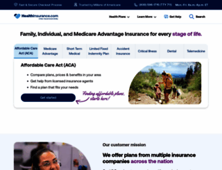 healthinsurance.com screenshot