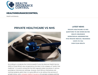 healthinsurancecontrol.com screenshot