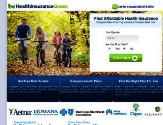 healthinsurancegreen.com screenshot