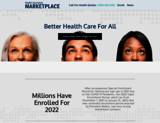 healthinsurancemarketplace.com screenshot