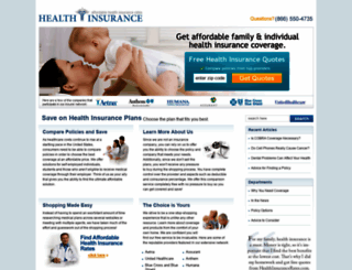 healthinsurancerates.com screenshot