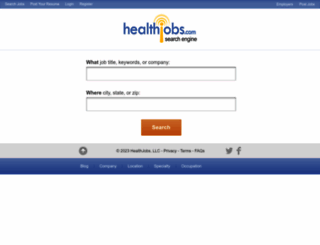 healthjobs.com screenshot
