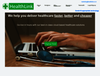 healthlink.co.in screenshot