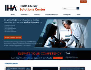 healthliteracysolutions.org screenshot