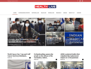 healthlive.co.in screenshot
