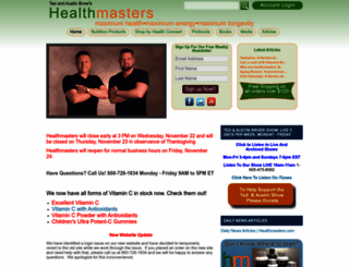 healthmasters.com screenshot