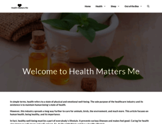healthmattersme.com screenshot
